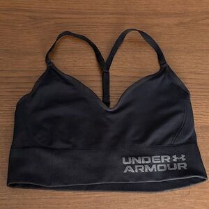 2/$30❤️ UNDER ARMOUR - Y-back Adjustable Black Sports Bra